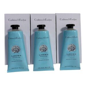3 Crabtree & Evelyn LaSOURCE 3.5oz Hand Therapy Intensive Conditioning Cream NIB